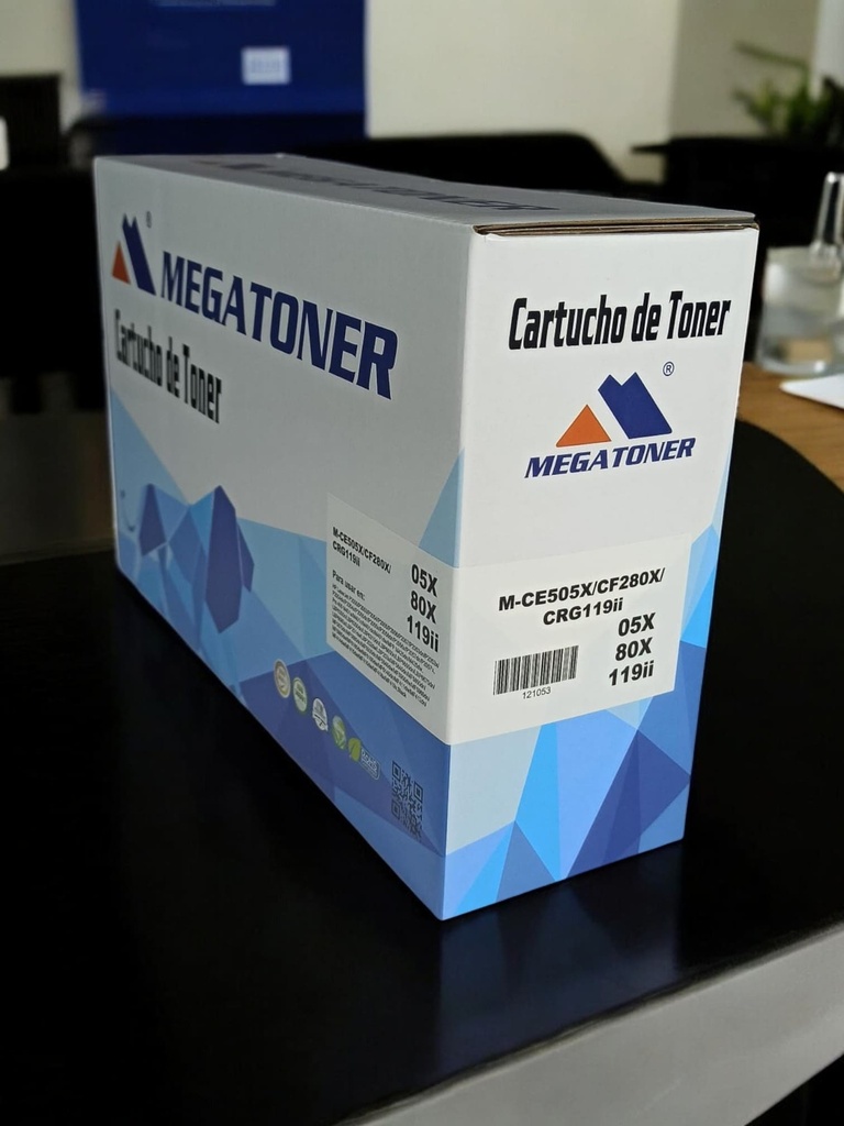 Tóner HP 05A/80A/119ii MEGATONER Genérico Negro (M-CE505A/CF280A/GRC119ii) Compatible con HP D1100 MF417dw M425 P2030 P2050 400 M401