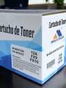 Tóner HP 12A MEGATONER Genérico Negro (M-Q2612A/FX9/FX10) HP 1010 1020 3015 Canon L90 L120 MF4150 MF4370