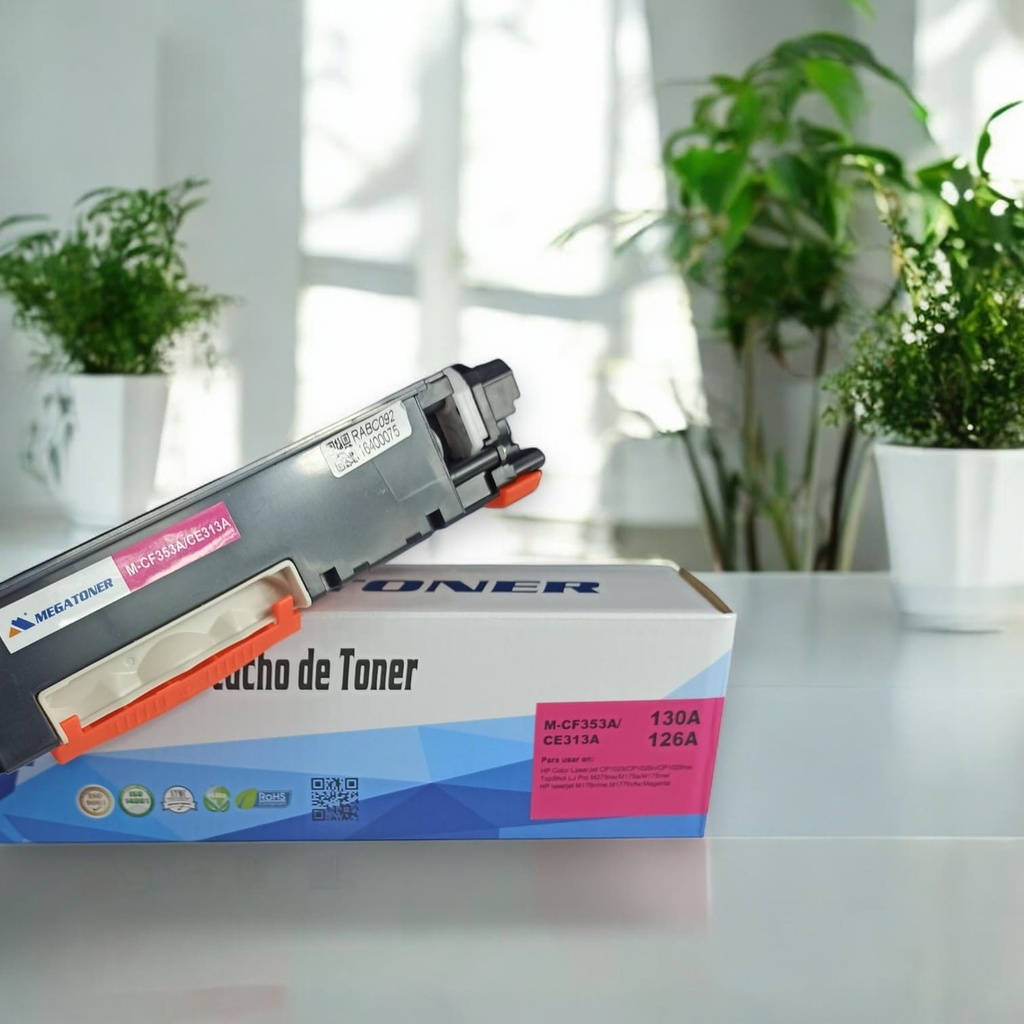 Tóner HP 130A/126A MEGATONER Genérico Magenta (M-CF353A/CE313A) Compatible con HP M176 M177
