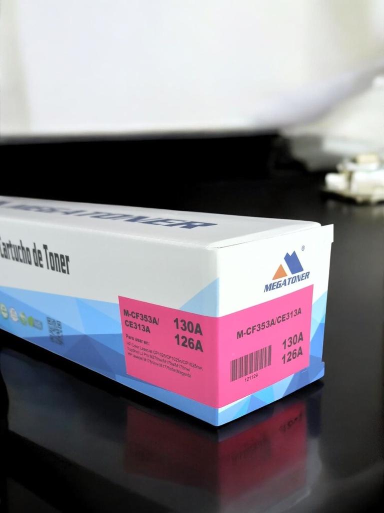 Tóner HP 130A/126A MEGATONER Genérico Magenta (M-CF353A/CE313A) Compatible con HP M176 M177