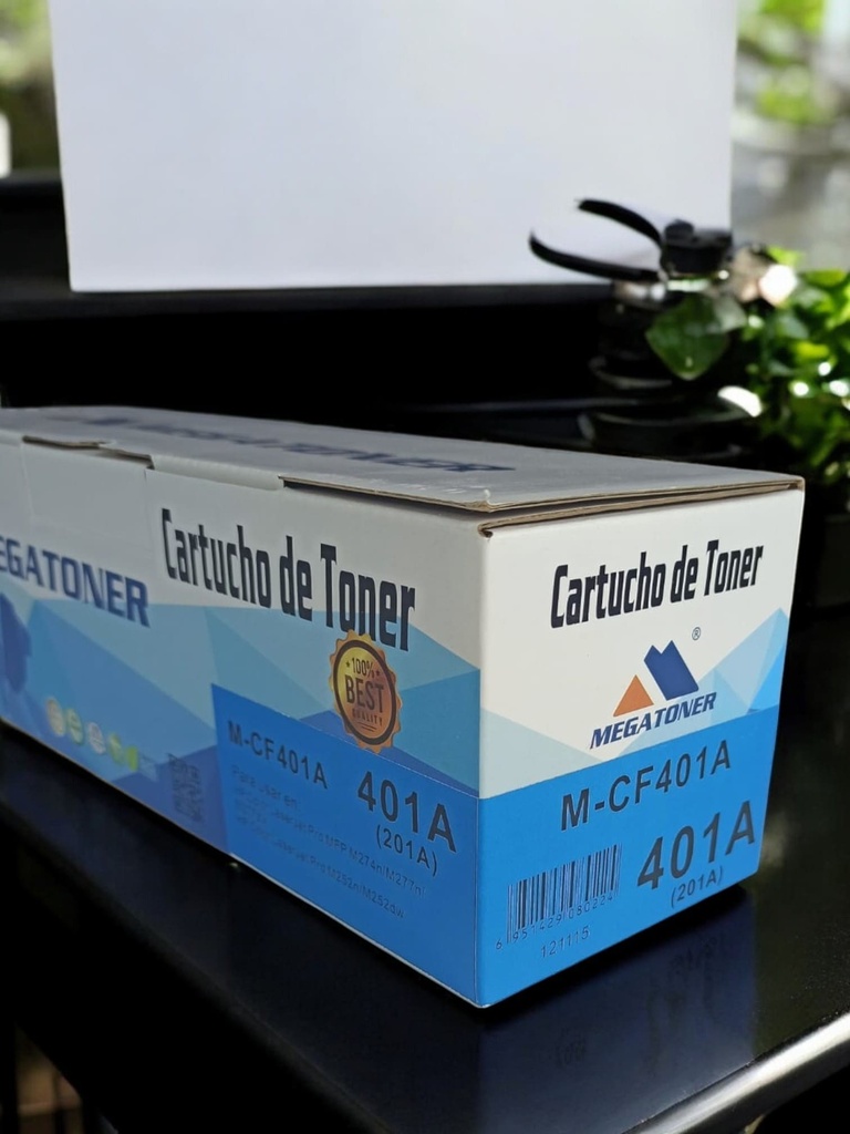 Tóner HP 201A MEGATONER Genérico Negro (M-CF401A) Compatible con HP M252 M277 M274