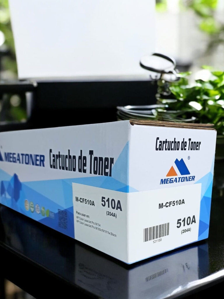 Tóner HP 204A MEGATONER Genérico Negro (M-CF510A) Compatible con HP M154 M180 M181