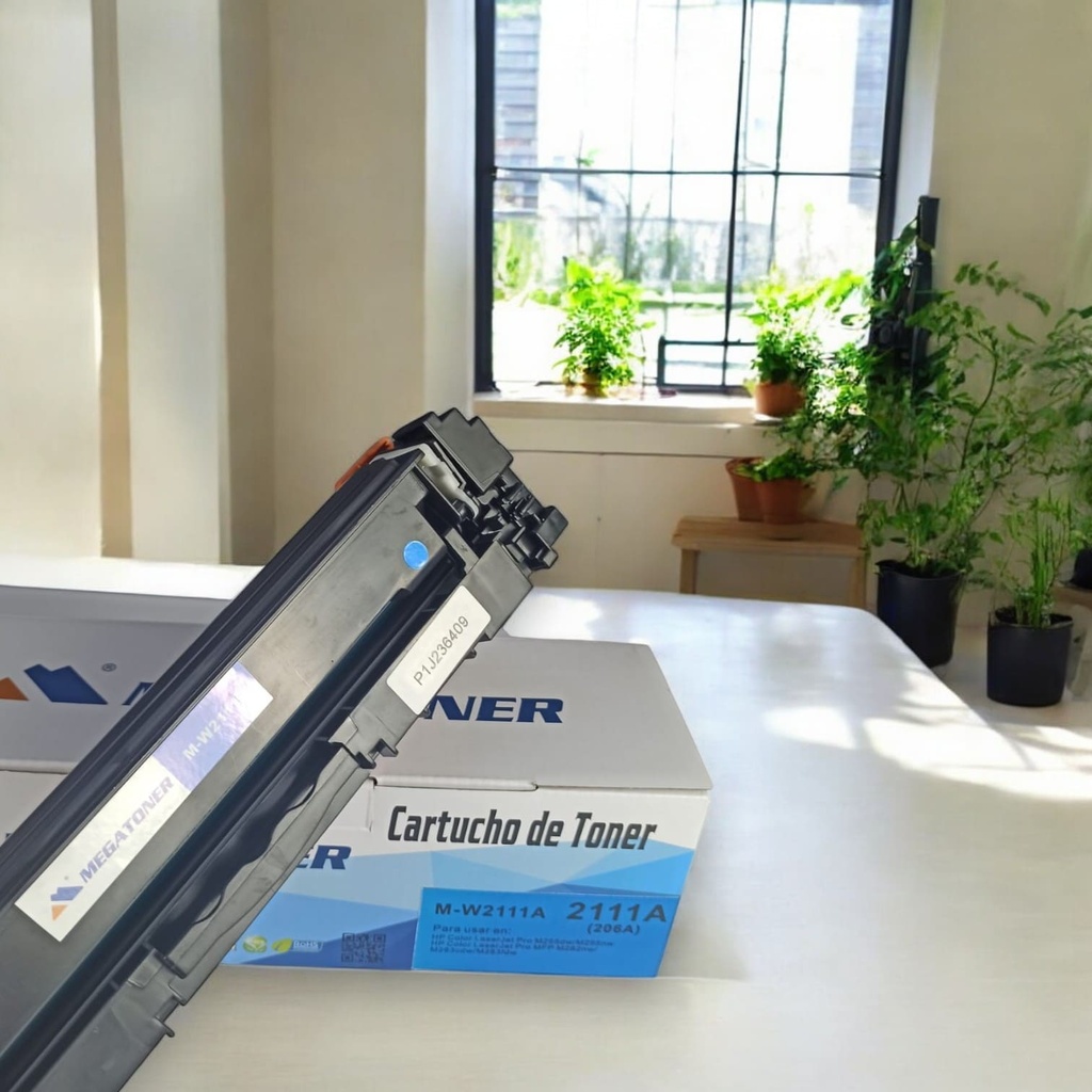Tóner HP 206A sin chip MEGATONER Genérico Negro (M-W2111Asc) Compatible con HP M283 M255