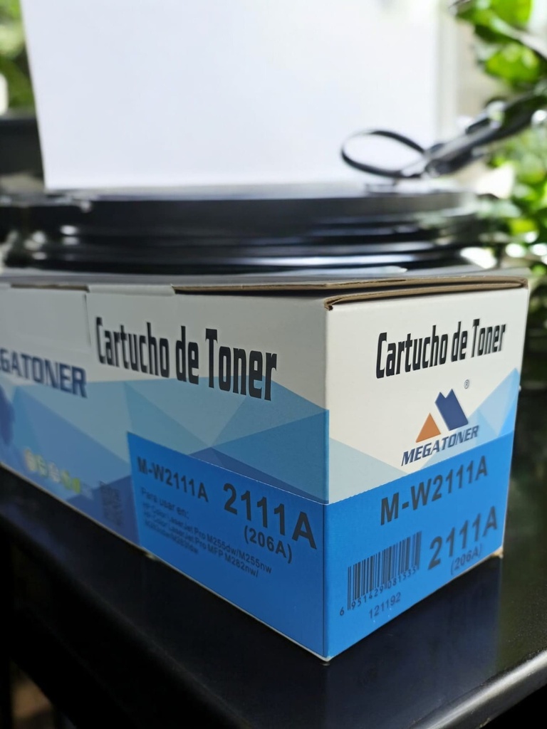 Tóner HP 206A sin chip MEGATONER Genérico Negro (M-W2111Asc) Compatible con HP M283 M255