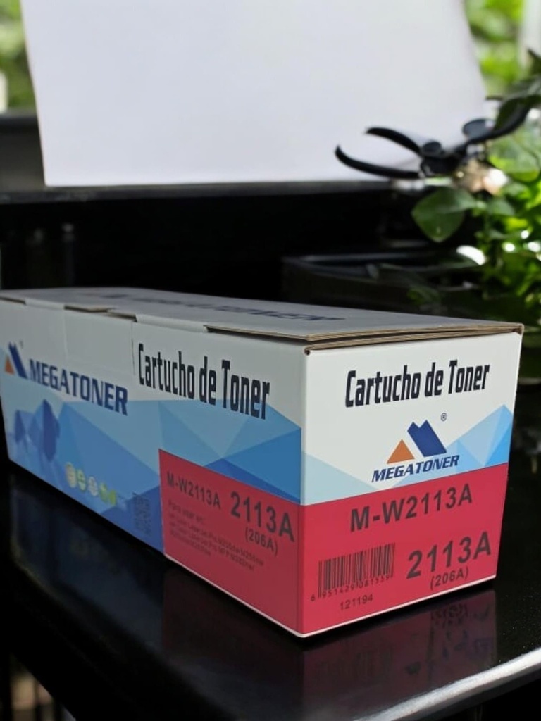 Tóner HP 206A sin chip MEGATONER Genérico Negro (M-W2113Asc) Compatible con HP M283fdw M255dw