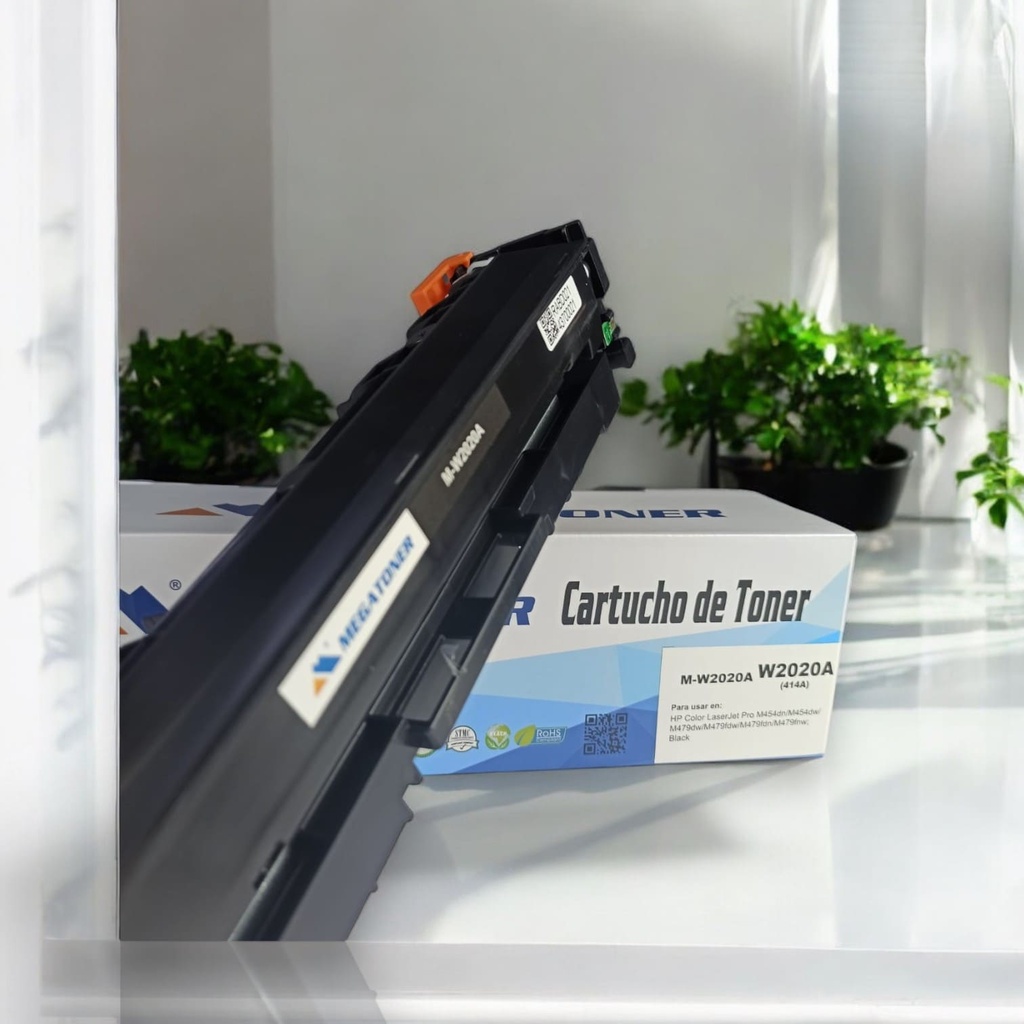Tóner HP 414A MEGATONER Genérico Negro (M-W2020A) Compatible con HP M454 M479