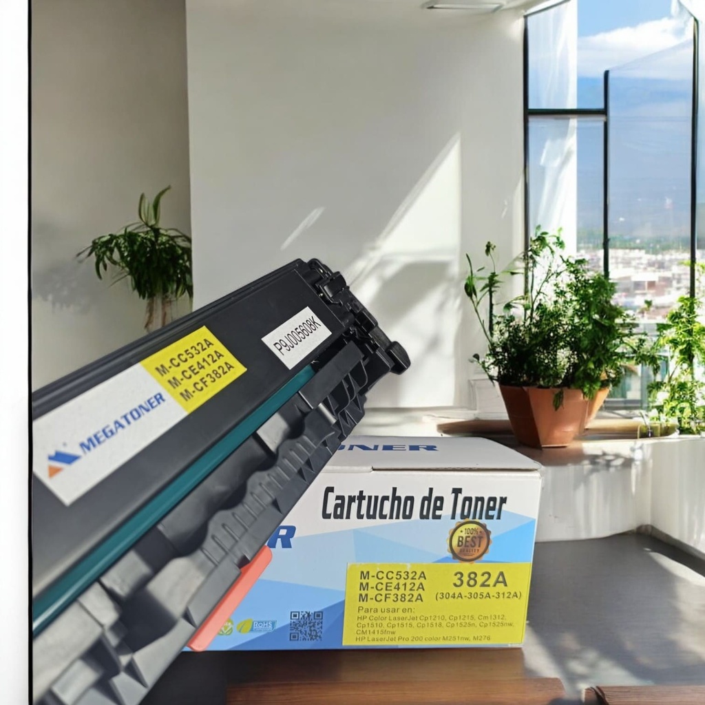 Tóner HP 304A/305A/312A MEGATONER Genérico Negro (M-CC532A/CE412A/CF382A) Compatible con HP CM2320 CP2025 M451 M475 M476