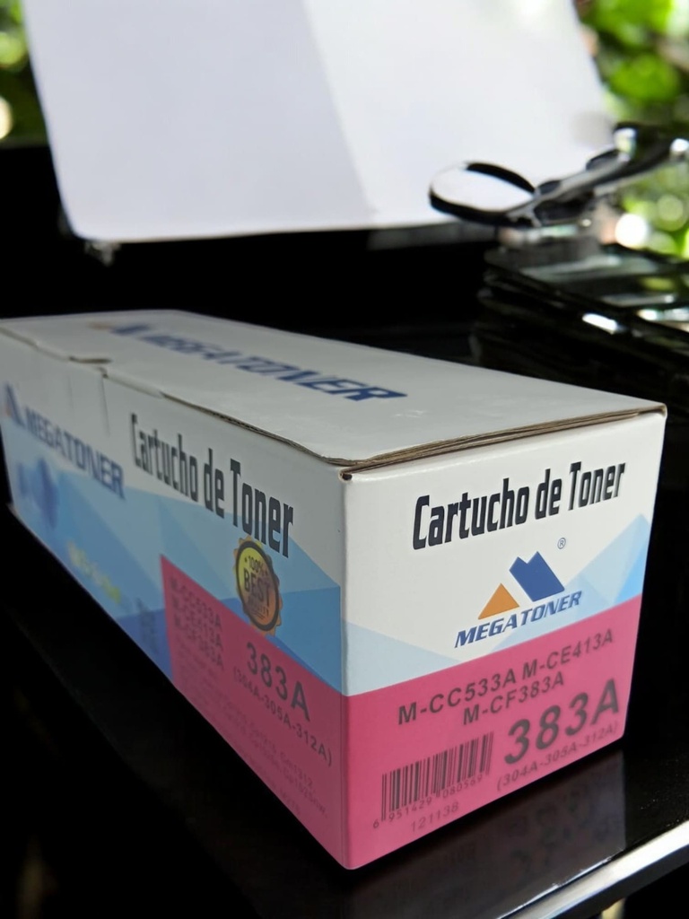 Tóner HP 304A/305A/312A MEGATONER Genérico Negro (M-CC533A/CE413A/CF383A) Compatible con HP Color LaserJet CM2320fxi 2320n 2320nf CP2020 2025 M451nw M475dn M475dw M476dn dw nw