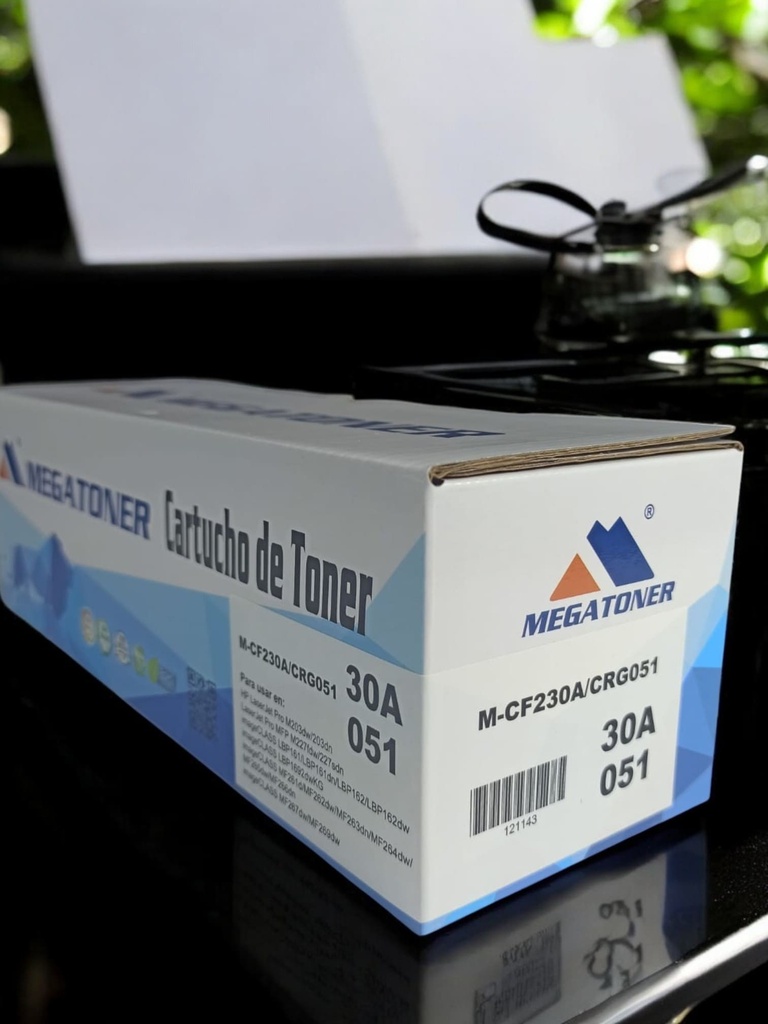 Tóner HP 30A/051 MEGATONER Genérico Negro (M-CF230A/CRG051) Compatible con HP M203 M227 LBP162 MF26X MF267 MF269