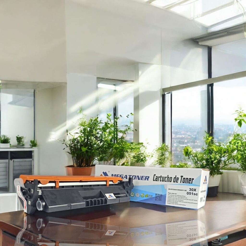 Tóner HP 30X sin chip MEGATONER Genérico Negro (M-CF230Xsc) Compatible con HP M203 M227 LBP161 LBP162 LBP1692 MF261 MF262 MF263 MF264 MF265 MF266 MF267 MF269