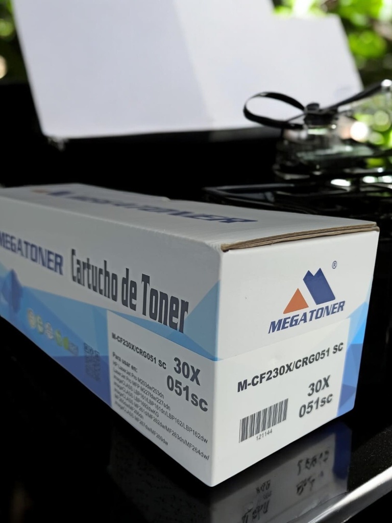 Tóner HP 30X sin chip MEGATONER Genérico Negro (M-CF230Xsc) Compatible con HP M203 M227 LBP161 LBP162 LBP1692 MF261 MF262 MF263 MF264 MF265 MF266 MF267 MF269