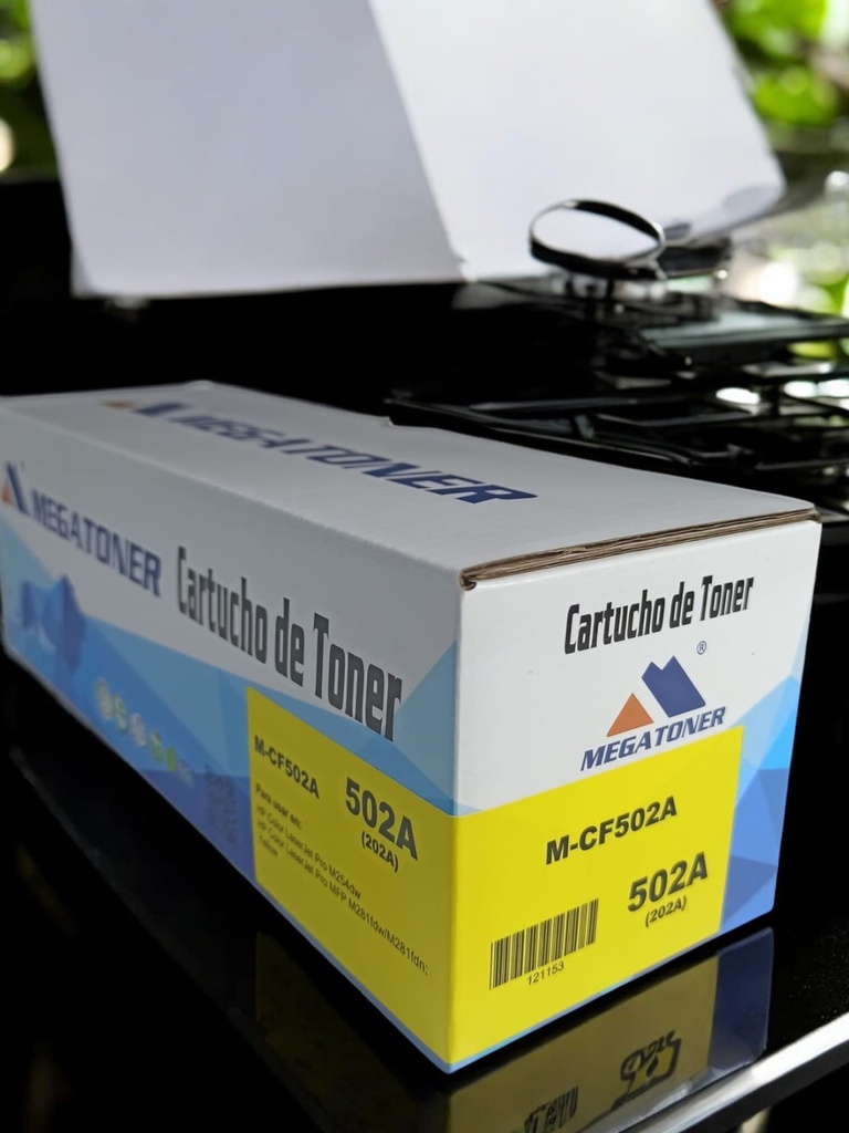Tóner HP 202A MEGATONER Genérico Negro (M-CF502A) Compatible con HP M254 M281fdw M281fdn