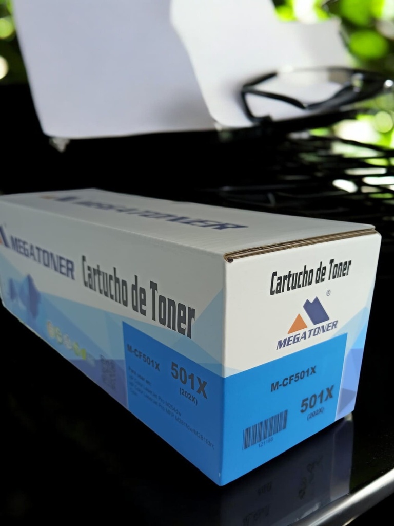 Tóner HP 202X MEGATONER Genérico Negro (M-CF501X) Compatible con HP M254 M281