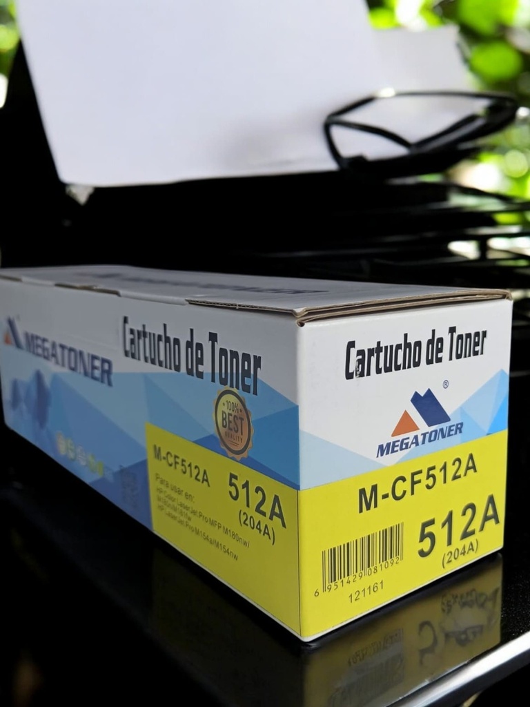 Tóner HP 204A MEGATONER Genérico Negro (M-CF512A) Compatible con HP M154 M180 M181