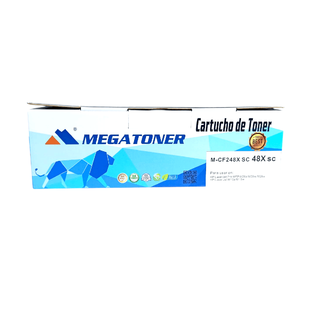Tóner HP 48X sin chip MEGATONER Genérico Negro (M-CF248Xsc) Compatible con HP M15 M28
