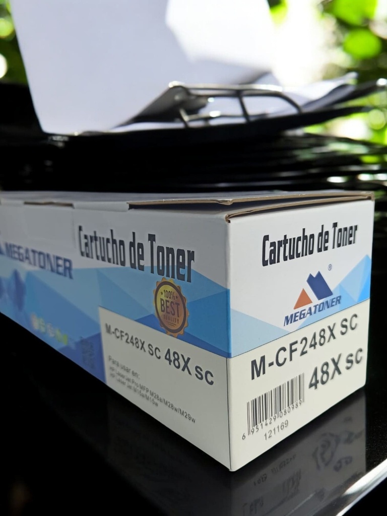 Tóner HP 48X sin chip MEGATONER Genérico Negro (M-CF248Xsc) Compatible con HP M15 M28