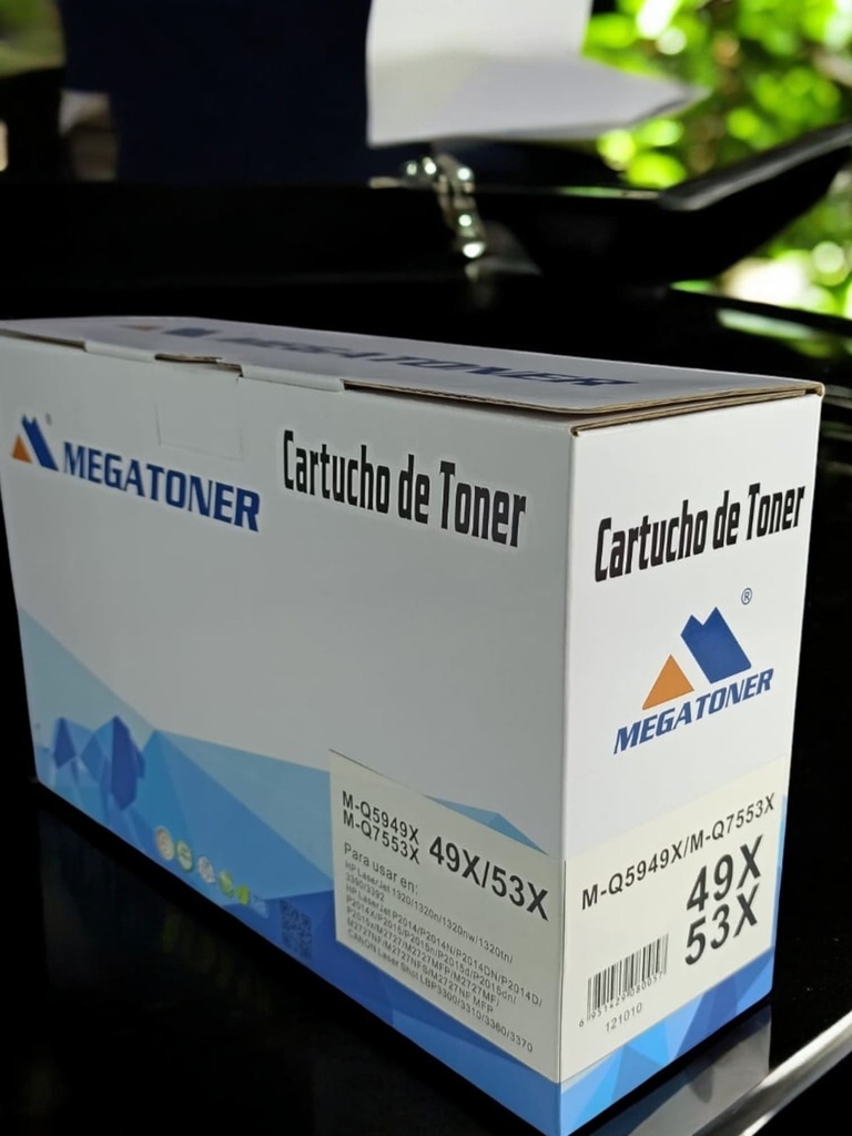 Tóner HP 49X/53X MEGATONER Genérico Negro (M-Q5949X/Q7553X) Compatible con HP 1320 3390 2010 2014 2015 2727