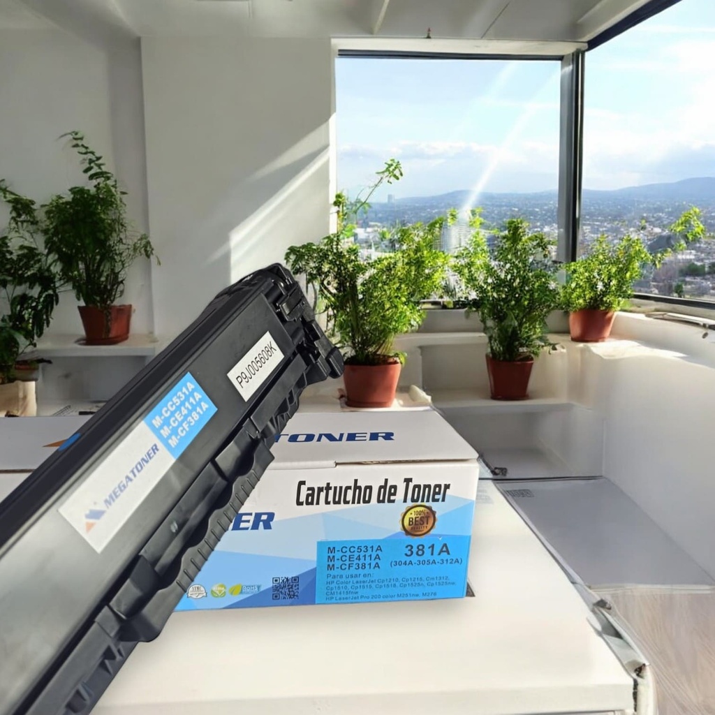 Tóner HP 304A/305A/312A MEGATONER Genérico Negro (M-CC531A/CE411A/CF381A) Compatible con HP Color LaserJet CM2320 CP2020 CP2025 M351 M451 M475 M476