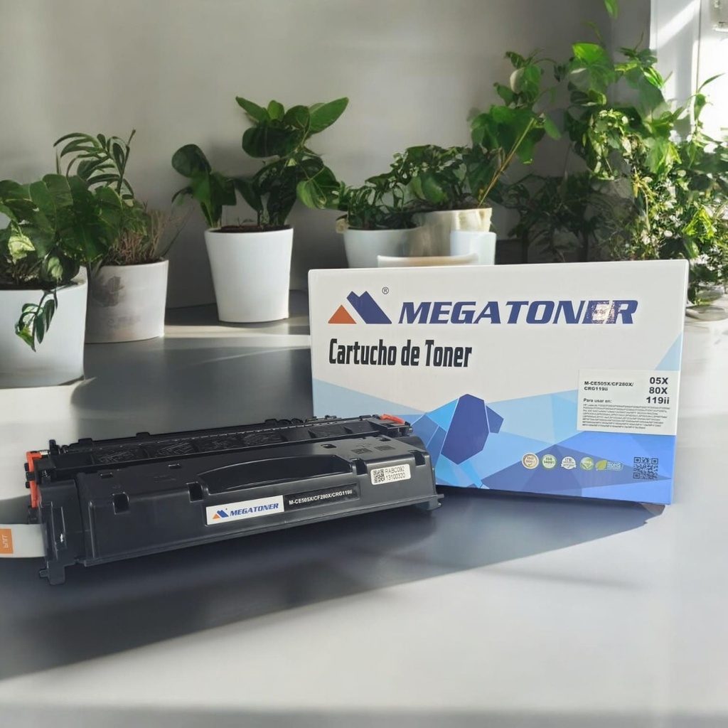 Tóner HP 05X/80X/119ii MEGATONER Genérico Negro (M-CE505X/CF280X/GRC119ii) Compatible con HP P2050 400 M401 M425
Canon LBP25