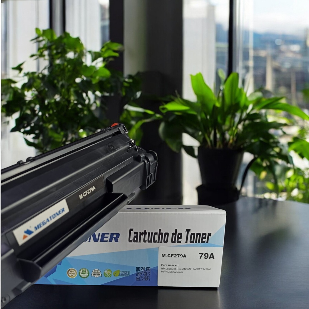 Tóner HP 79A MEGATONER Genérico Negro (M-CF279A) Compatible con HP M12 M26