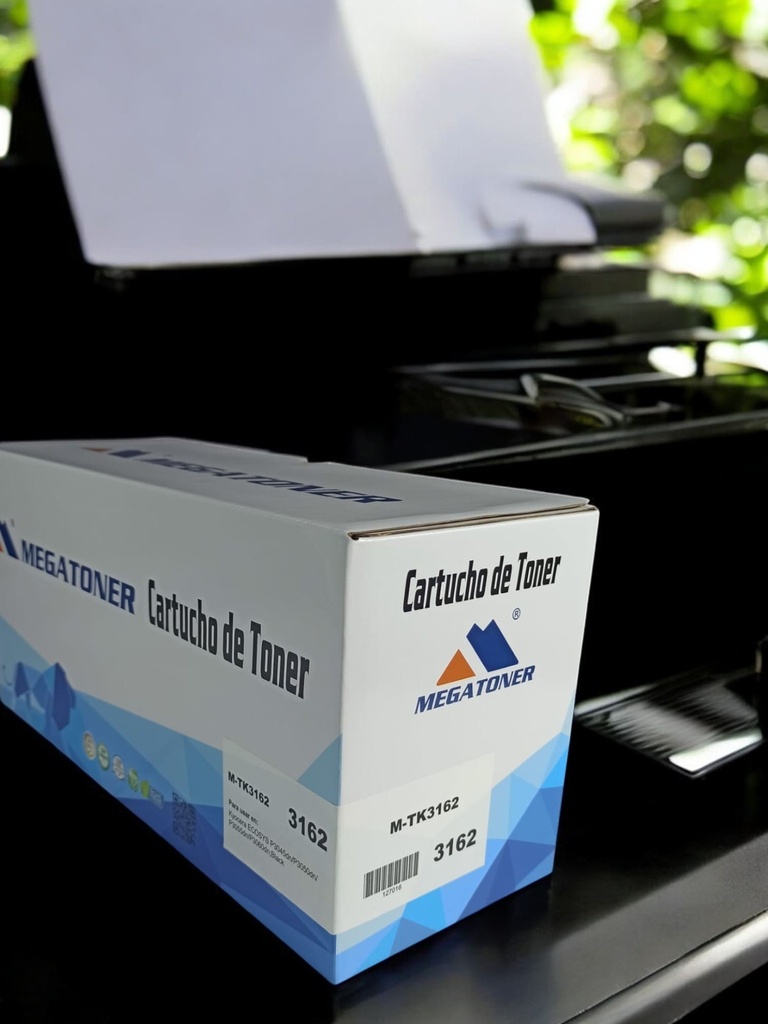 Tóner Kyocera 3162 MEGATONER Genérico Negro (M-TK3162) Compatible con Kyocera P3055dn P3060dn