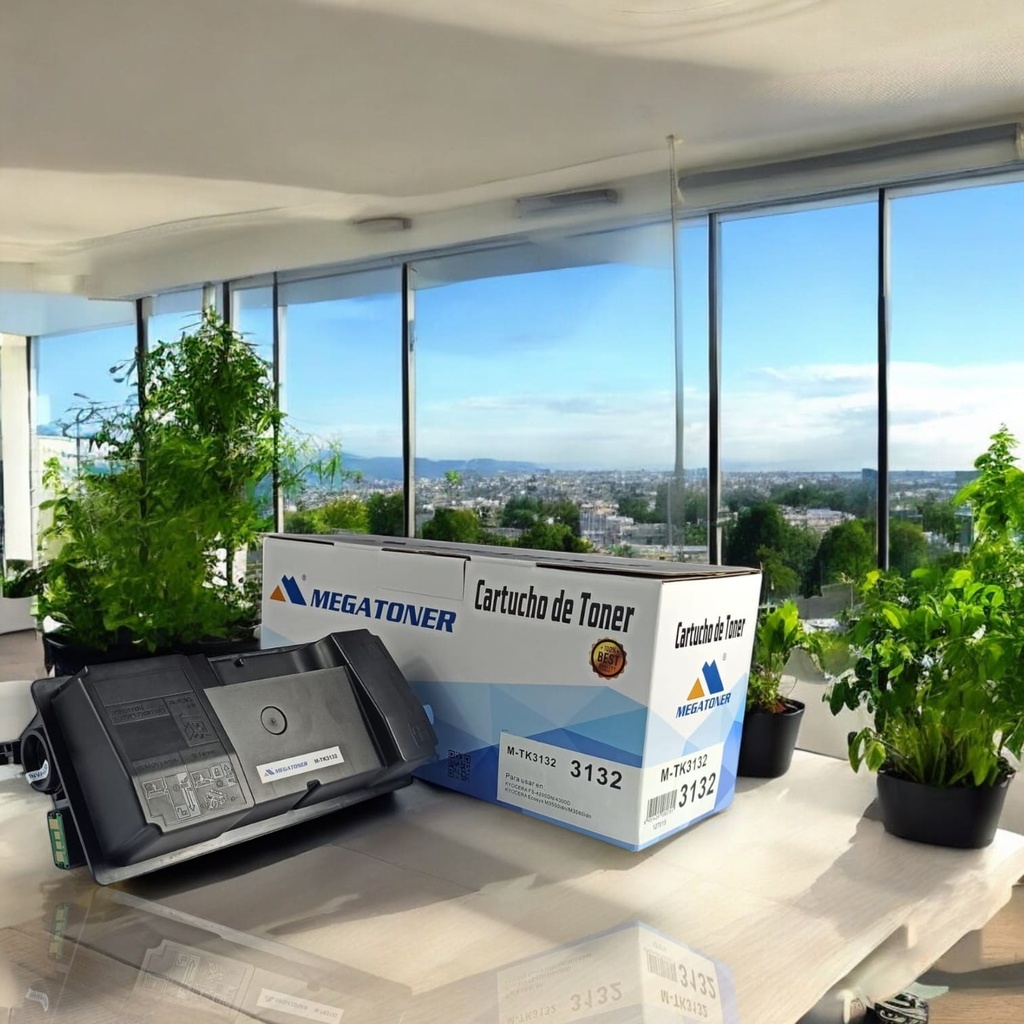 Tóner Kyocera 3132 MEGATONER Genérico Negro (M-TK3132) Compatible con Kyocera FS-4200DN FS-4300DN