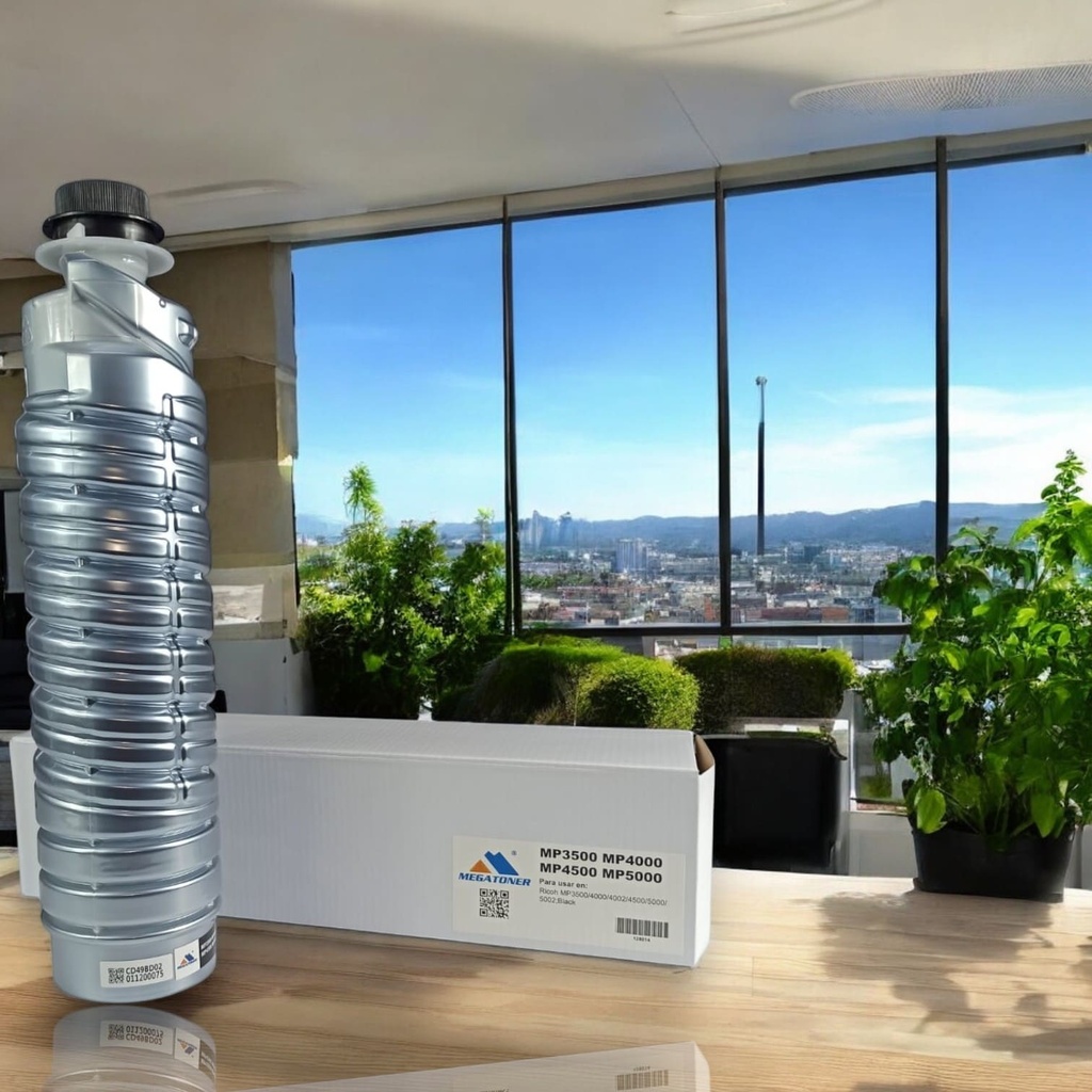 Tóner Ricoh 4500 MEGATONER Genérico Negro (M-MP4500) Compatible con Ricoh MP4500 MP5000 MP5002