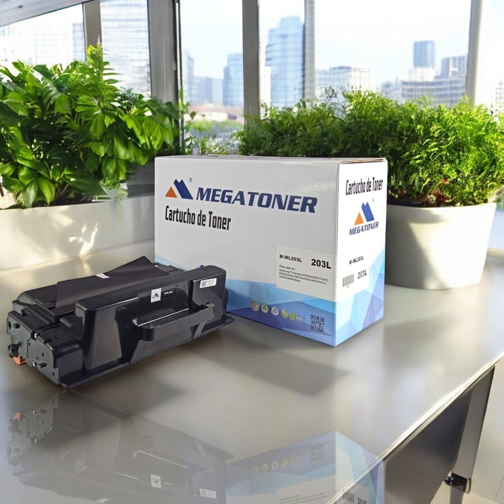 Tóner Samsung 203L MEGATONER Genérico Negro (M-ML203L) Compatible con Samsung M3320 M3370 M3820 M3870 M4020 M4070