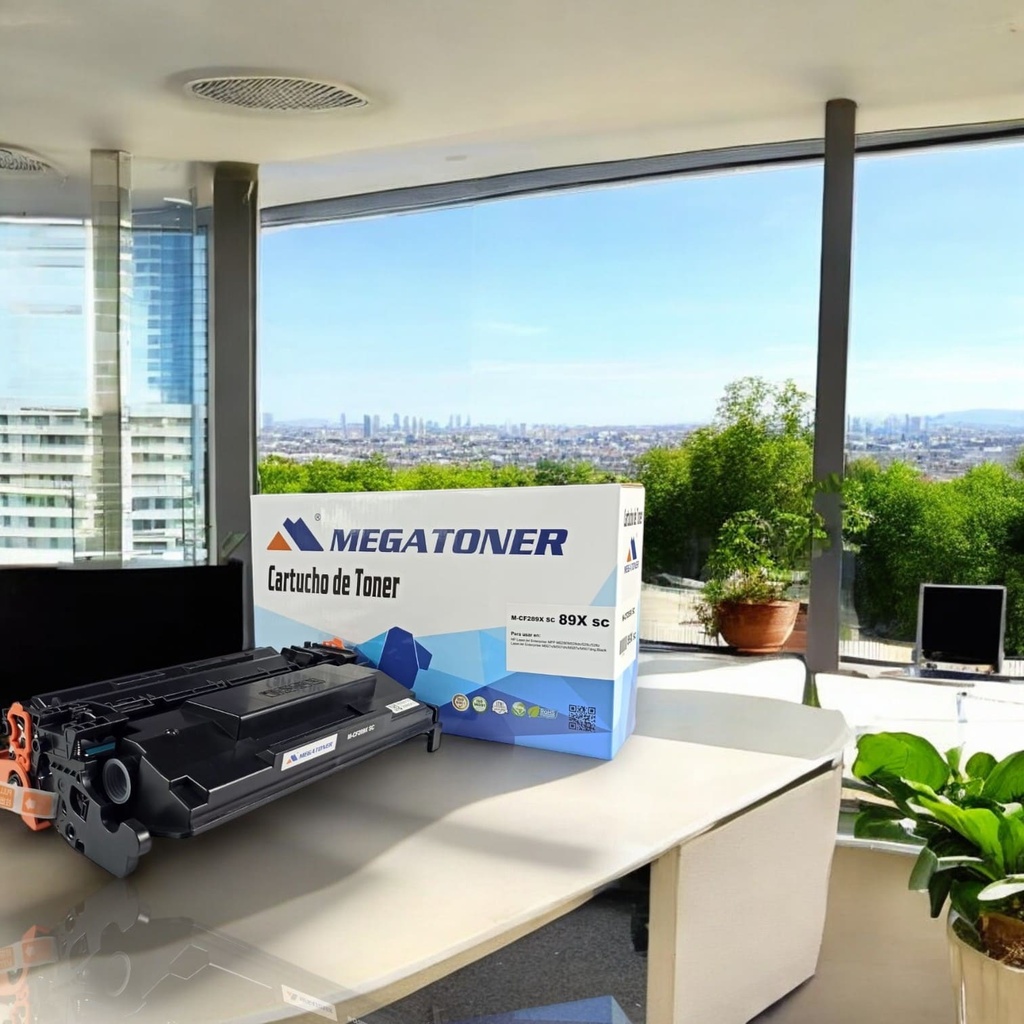 Tóner HP 89X sin chip MEGATONER Genérico Negro (M-CF289Xsc) Compatible con HP M528 M507