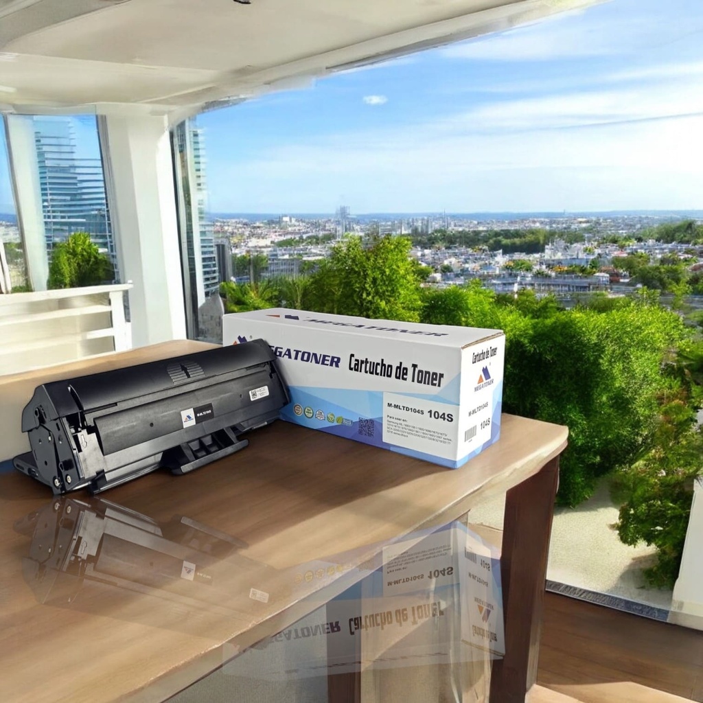 Tóner Samsung 104S MEGATONER Genérico Negro (M-MLTD104S) Compatible con Samsung ML-1660 ML-1670 ML-1860 SCX-3200 SCX-3210