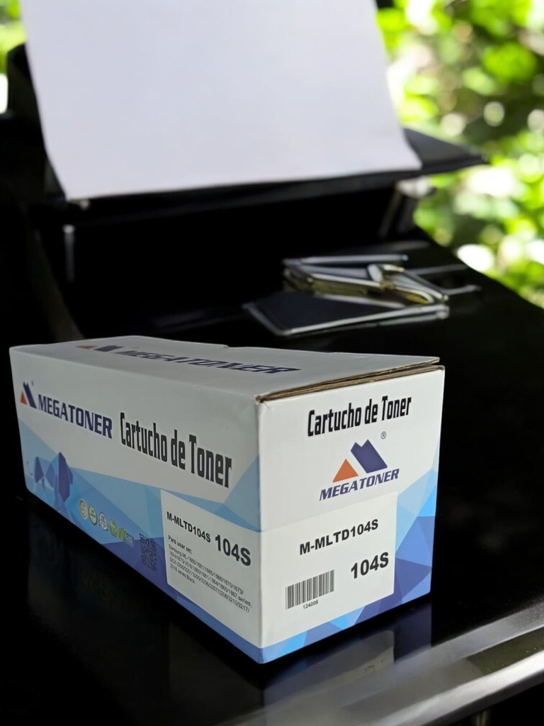Tóner Samsung 104S MEGATONER Genérico Negro (M-MLTD104S) Compatible con Samsung ML-1660 ML-1670 ML-1860 SCX-3200 SCX-3210