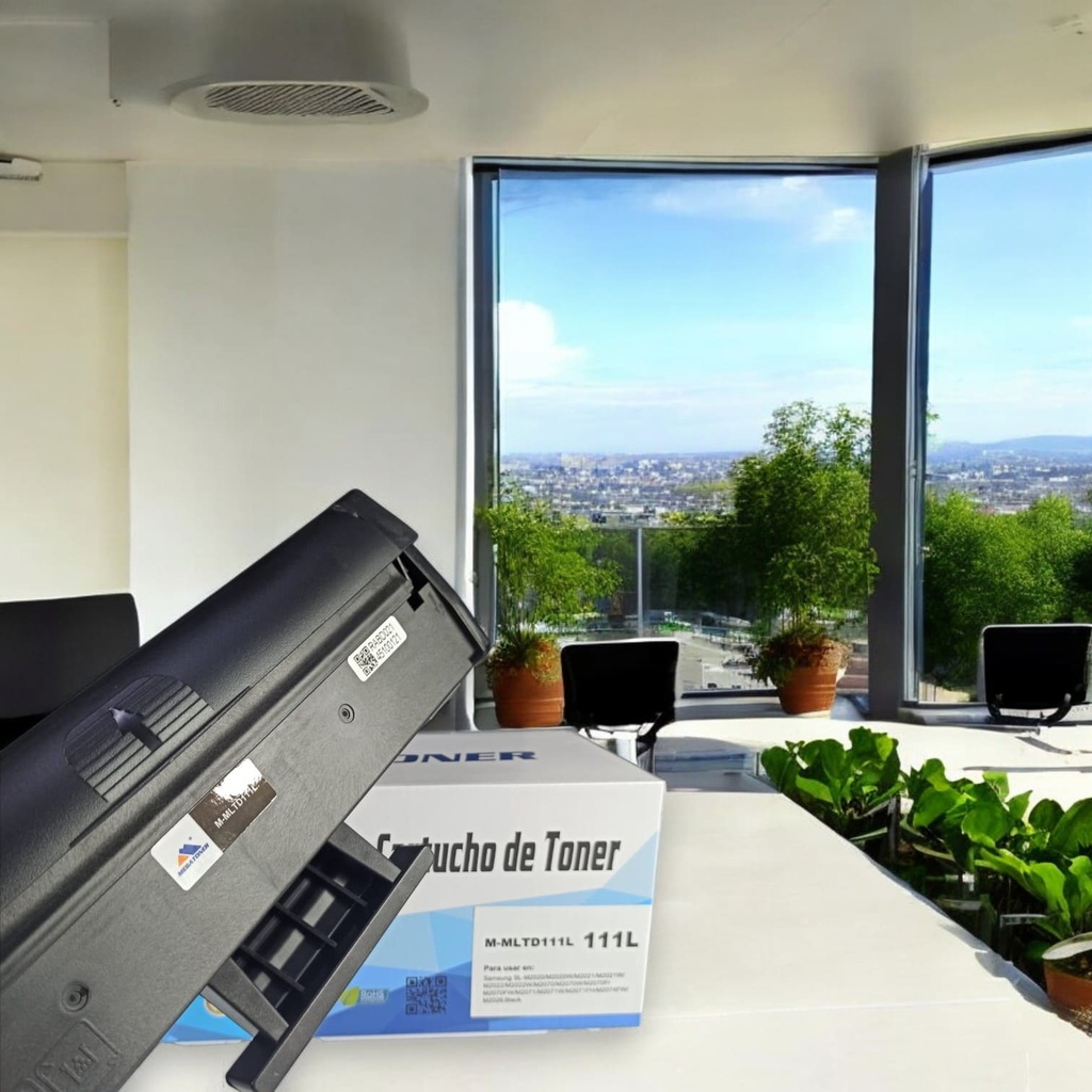 Tóner Samsung 111L MEGATONER Genérico Negro (M-MLTD111L) Compatible con Samsung SL-M2020 SL-M2070