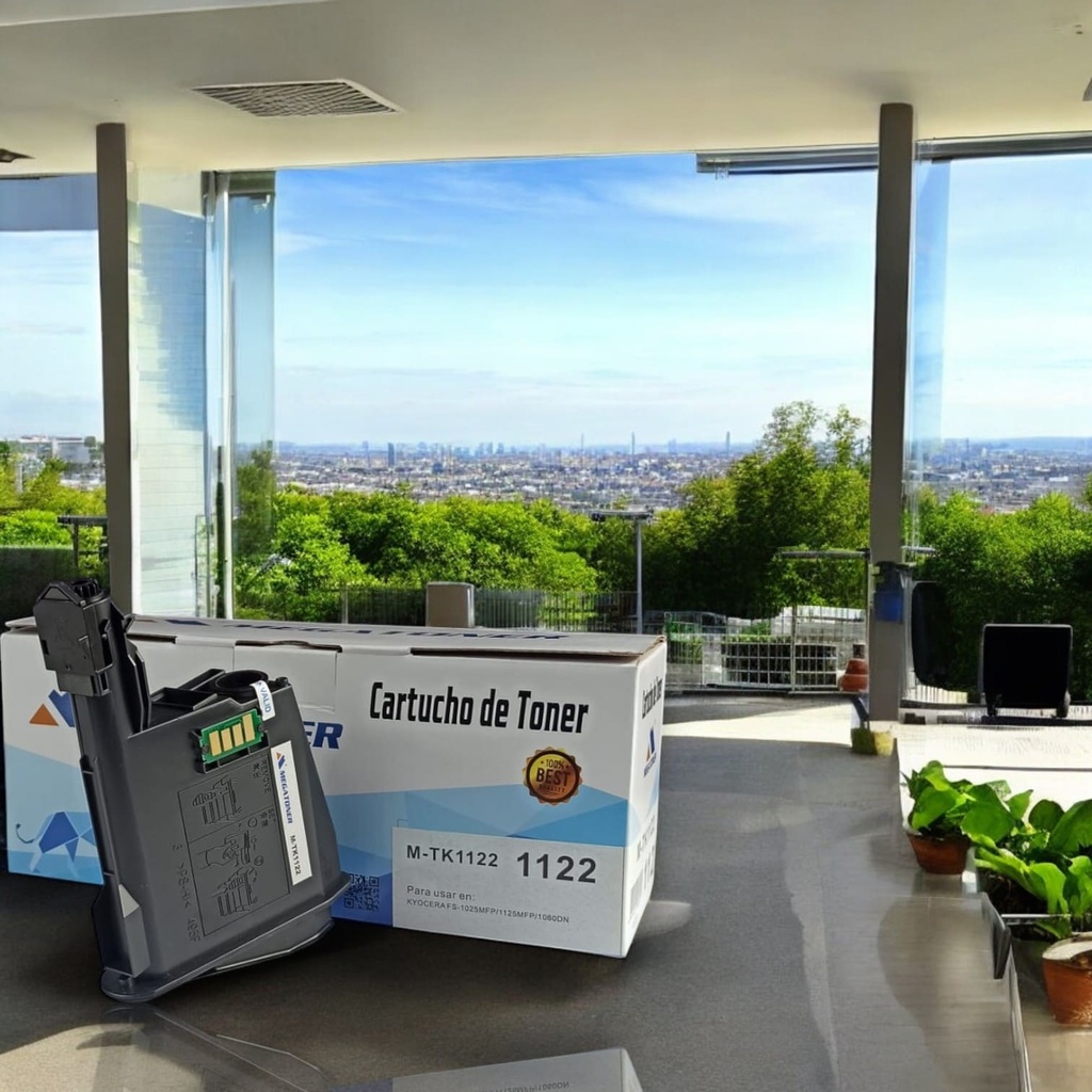 Tóner Kyocera 1122 MEGATONER Genérico Negro (M-TK1122) Compatible con Kyocera FS-1060 FS-1025