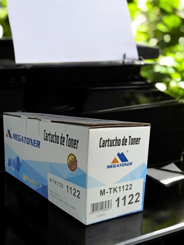 Tóner Kyocera 1122 MEGATONER Genérico Negro (M-TK1122) Compatible con Kyocera FS-1060 FS-1025