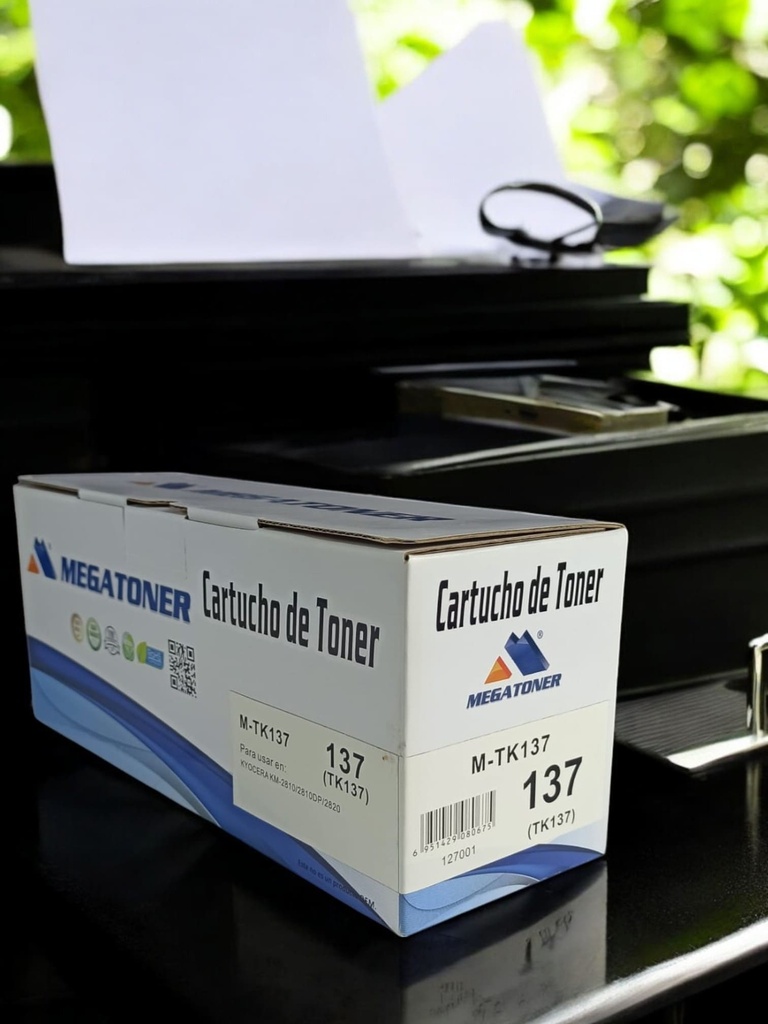 Tóner Kyocera 137 MEGATONER Genérico Negro (M-TK137) Compatible con Kyocera KM 2810 KM 2820