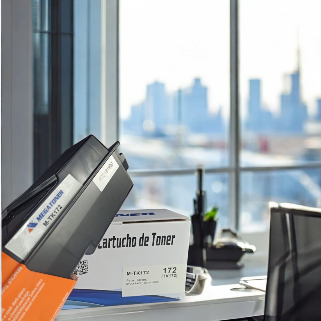 Tóner Kyocera 172 MEGATONER Genérico Negro (M-TK172) Compatible con Kyocera FS-1320DN 1370DN P2135d