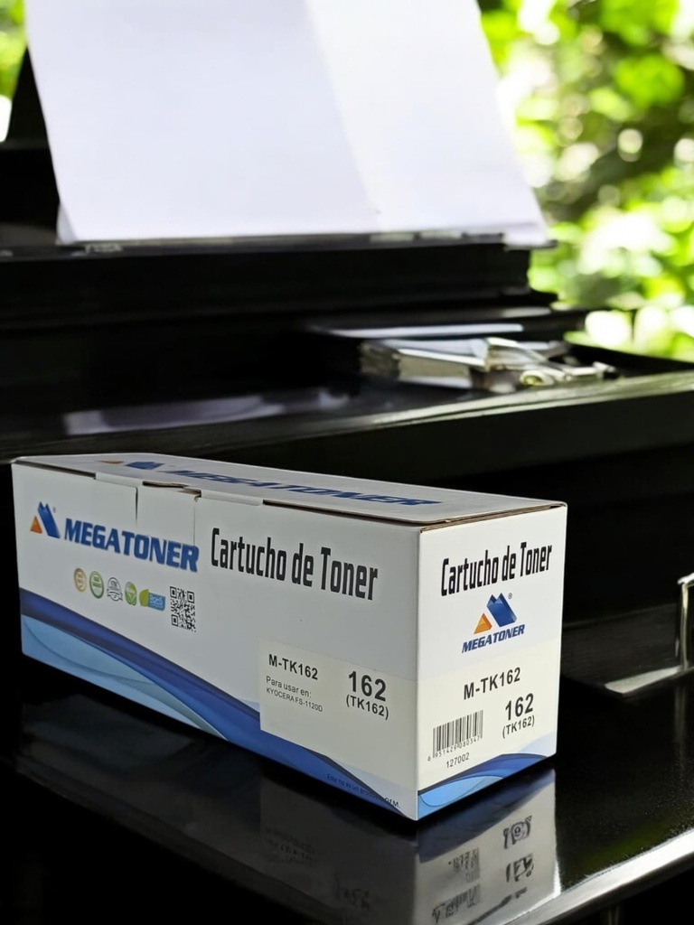 Tóner Kyocera 162 MEGATONER Genérico Negro (M-TK162) Compatible con Kyocera FS-1120D 1120DN P2035d