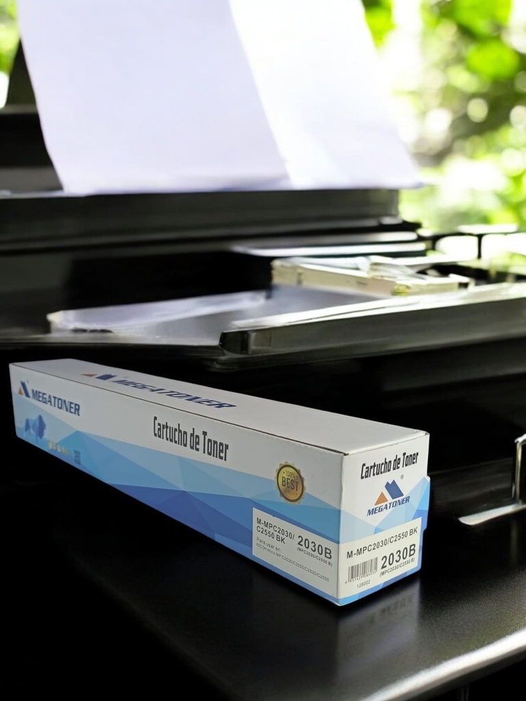 Tóner Ricoh 2030/2550 MEGATONER Genérico Negro (M-MPC2030/C2550 B) Compatible con Ricoh MPC2030 C2050 C2530 C2550