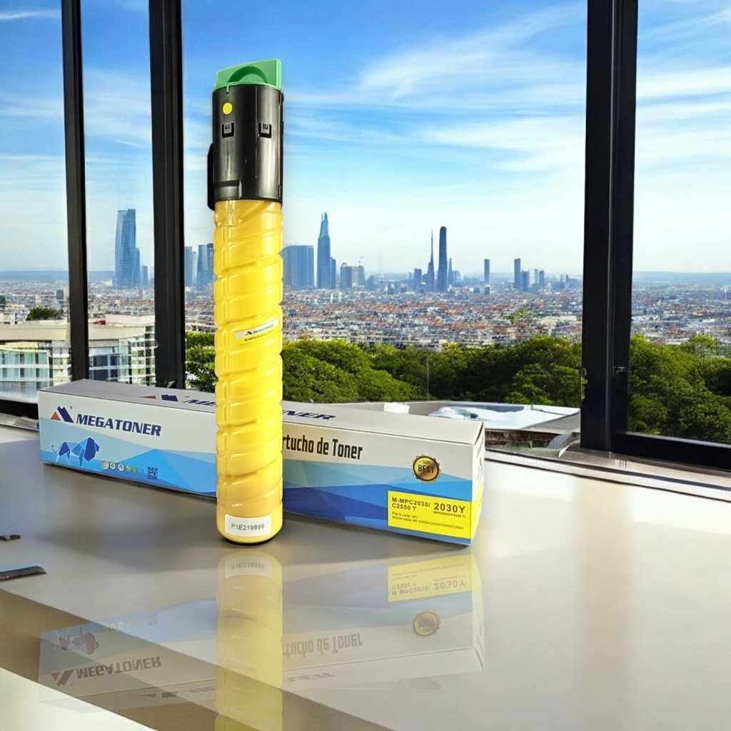 Tóner Ricoh 2030/2550 MEGATONER Genérico Negro (M-MPC2030/C2550 Y) Compatible con Ricoh MPC2030 C2530 C2550