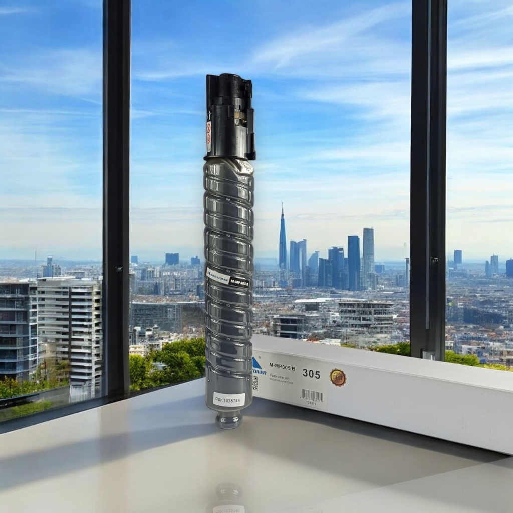 Tóner Ricoh 305K MEGATONER Genérico Negro (M-MPC305 Negro) Compatible con Ricoh Aficio MPC305