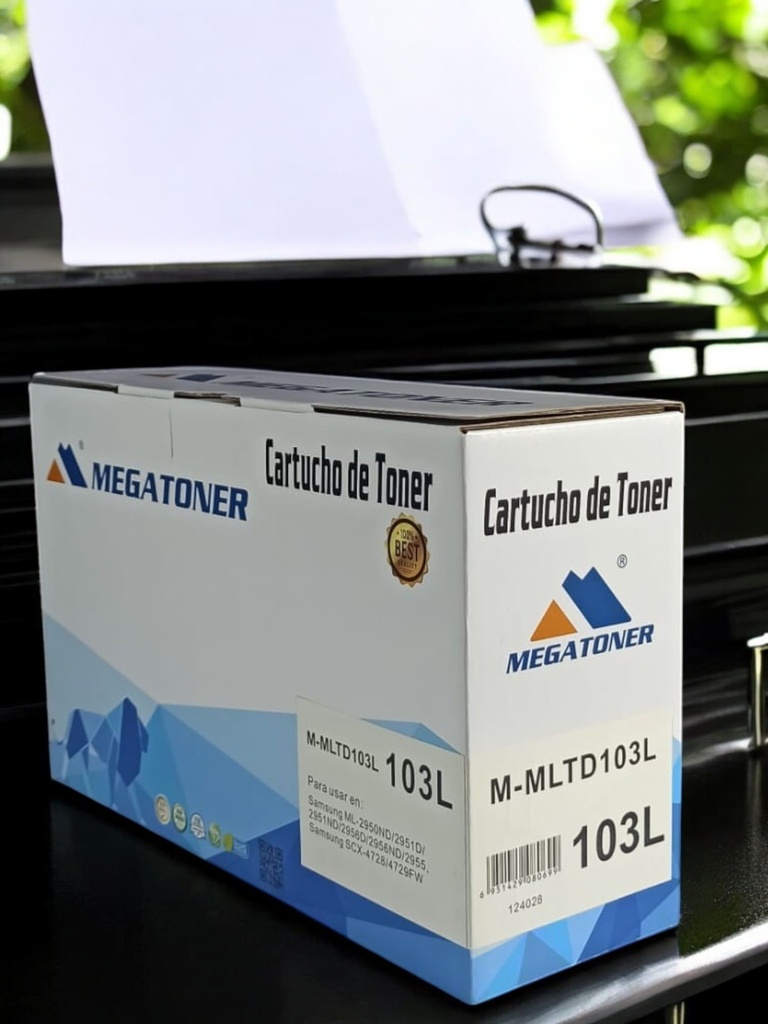 Tóner Samsung 103L (MLTD103L) Compatible con Samsung ML-2950, SCX-4700 | MEGATONER