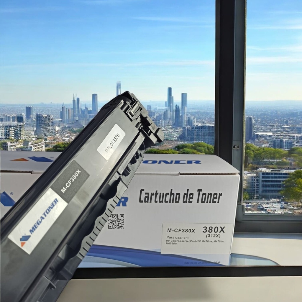 Tóner HP 312X MEGATONER Genérico Negro (M-CF380X) Compatible con HP Color LaserJet Pro M476