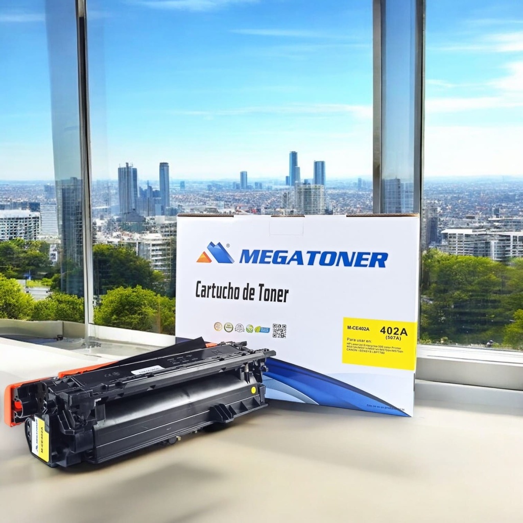 Tóner HP 507A MEGATONER Genérico Negro (M-CE402A) Compatible con HP M551