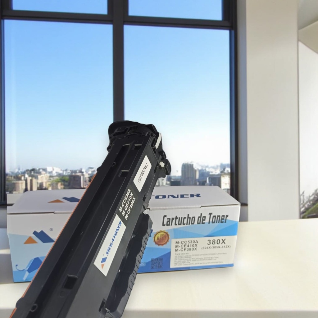 Tóner HP 304A/305X/312X MEGATONER Genérico Negro (M-CC530A/CE410X/CF380X) Compatible con HP CP2025 Pro400 M451 M475 M476 LBP7200Cdn MF8330Cdn 8380Cdw