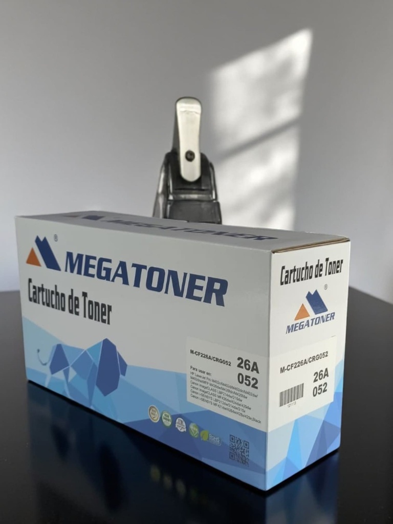Tóner HP 26A/052 MEGATONER Genérico Negro (M-CF226A/CRG052) Compatible con HP M402 M426 Canon LBP214 MF426 i-SENSYS MF429