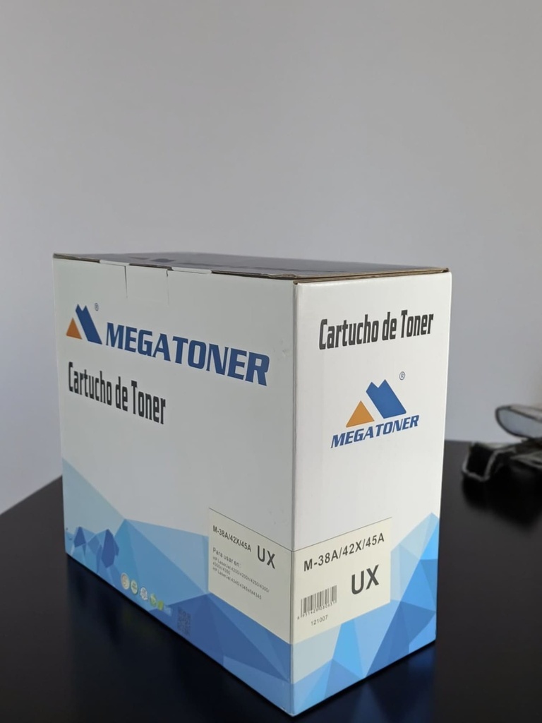 Tóner HP 38A/42X/45A MEGATONER Genérico Negro (M-38A/42X/45A) Compatible con HP 4200 4300 4240 4250 4350 4345 M4345