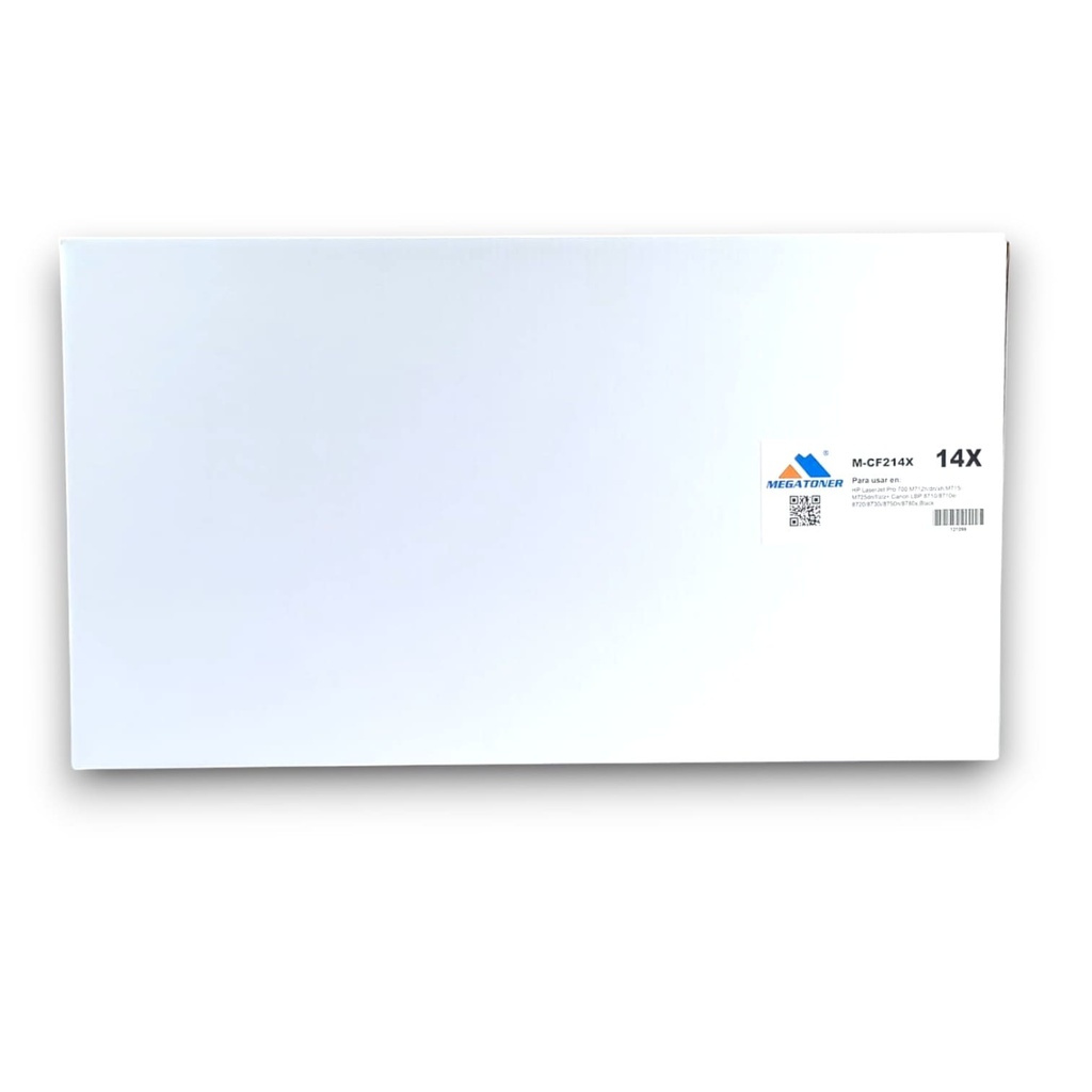 Tóner HP 14X MEGATONER Genérico Negro (M-CF214X) Compatible con HP M712 M715 M725 Canon LBP 8710 8720 8730 8750