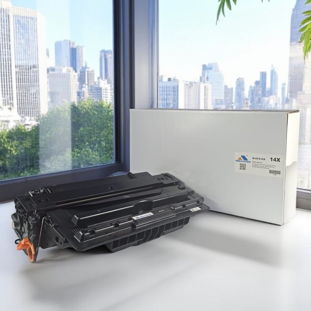 Tóner HP 14X MEGATONER Genérico Negro (M-CF214X) Compatible con HP M712 M715 M725 Canon LBP 8710 8720 8730 8750