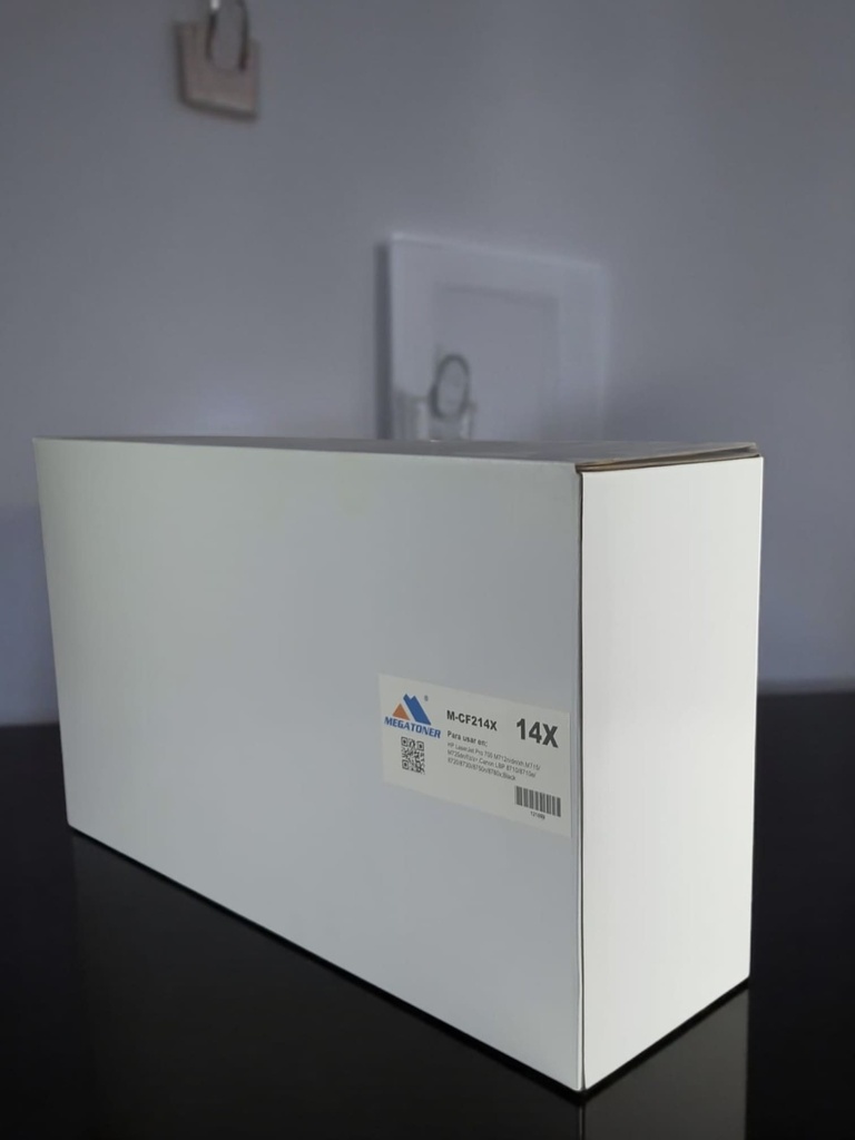 Tóner HP 14X MEGATONER Genérico Negro (M-CF214X) Compatible con HP M712 M715 M725 Canon LBP 8710 8720 8730 8750