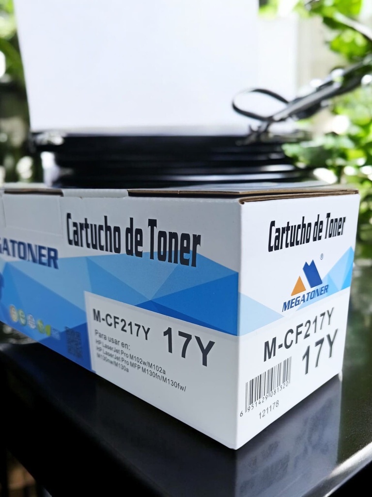 Tóner HP 17X MEGATONER Genérico Negro (M-CF217X) Compatible con HP M102 M130